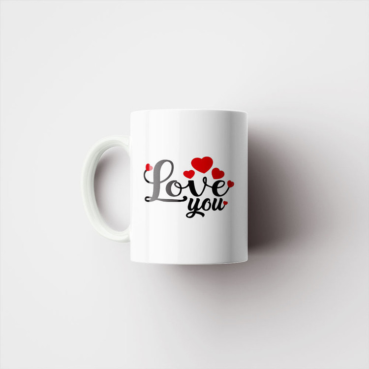 ماگ پادآفرین مدل عشق طرح قلب LOVE کد p6239