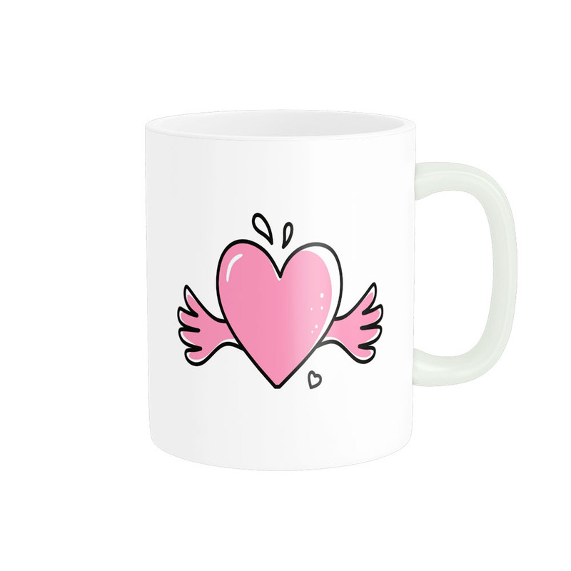 ماگ پادآفرین مدل عشق طرح قلب LOVE کد p6308
