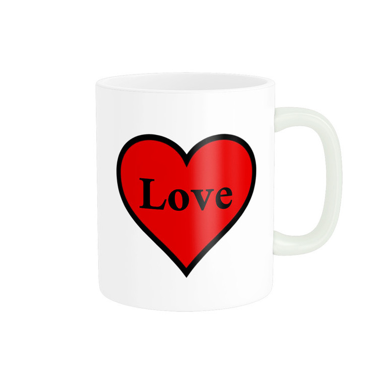 ماگ پاد آفرین مدل فانتزی طرح قلب عشق love کد p11803