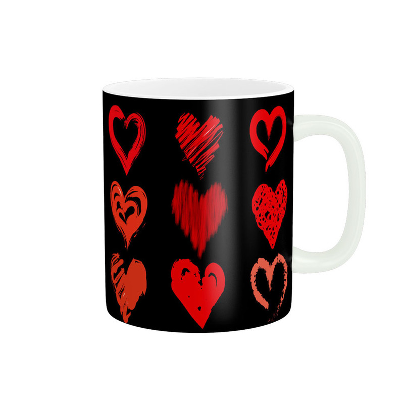 ماگ پادآفرین مدل عشق طرح قلب LOVE کد p6356