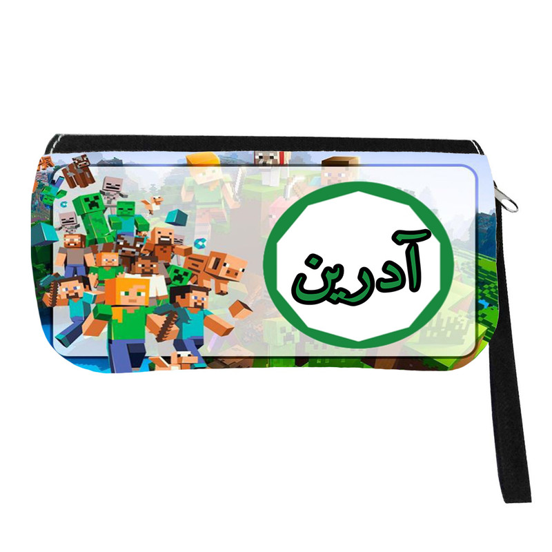 جامدادی مدل اسم شخصی طرح ماینکرافت اسم آدرین کد 0518