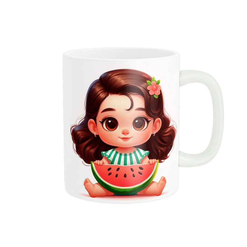 ماگ پادآفرین مدل یلدایی شب یلدا شب چله طرح انار و هندوانه کد p2617
