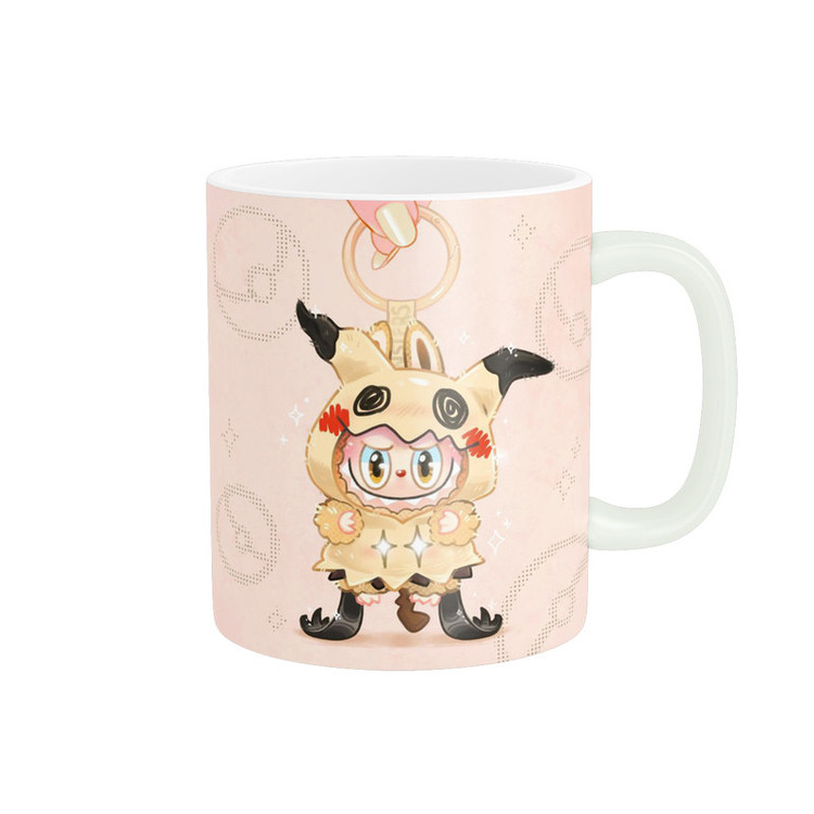 ماگ پاد آفرین مدل فانتزی طرح عروسک لبوبو ترند کد p10889