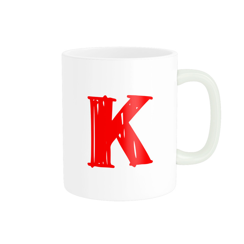 ماگ پادآفرین مدل حرف اول اسم K کد p8478