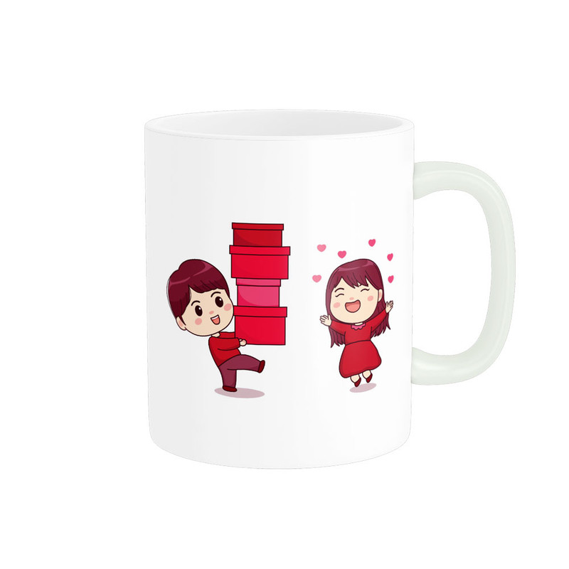 ماگ پادآفرین مدل عشق طرح قلب LOVE کد p6399