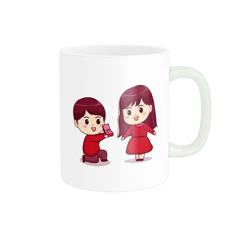 ماگ پادآفرین مدل عشق طرح قلب LOVE کد p6392