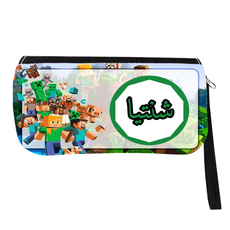 جامدادی مدل اسم شخصی طرح ماینکرافت اسم شنتیا کد 0637