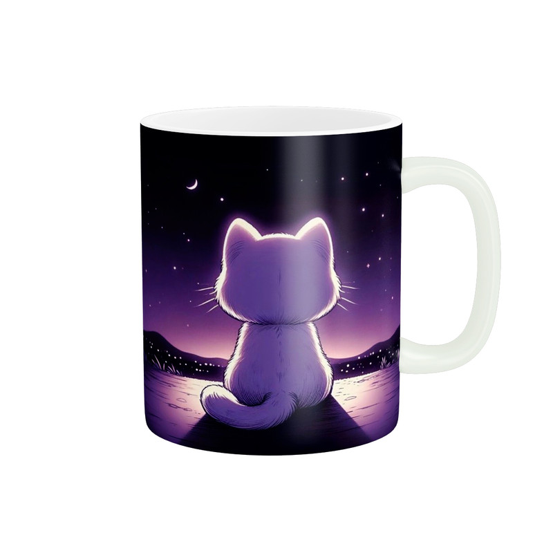 ماگ پادآفرین مدل فانتزی طرح گربه کد p10032