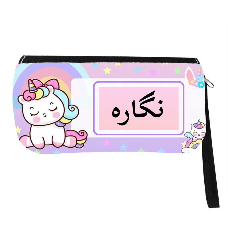 جامدادی مدل اسم شخصی طرح تک شاخ یونیکورن اسم نگاره کد 0903