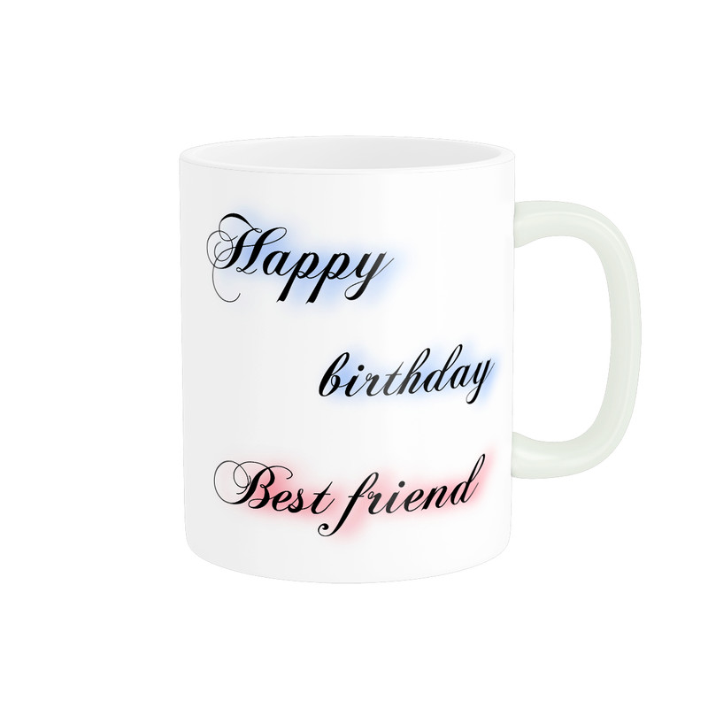 ماگ پادآفرین مدل تولدت مبارک best friendکد p8376