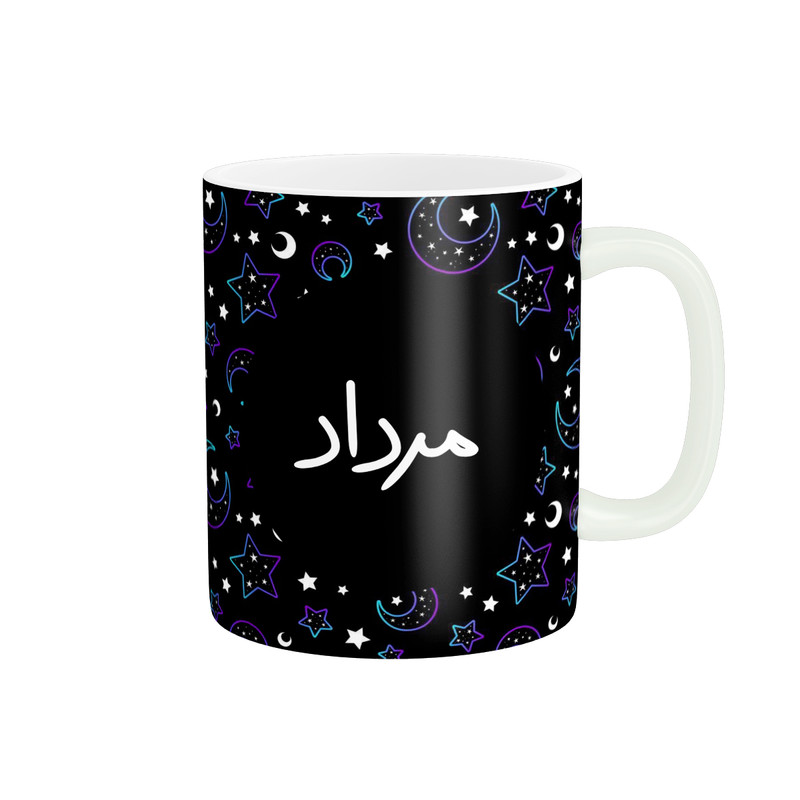 ماگ پاد آفرین مدل ماه تولد طرح ماه مرداد کادو تولد کد p11217