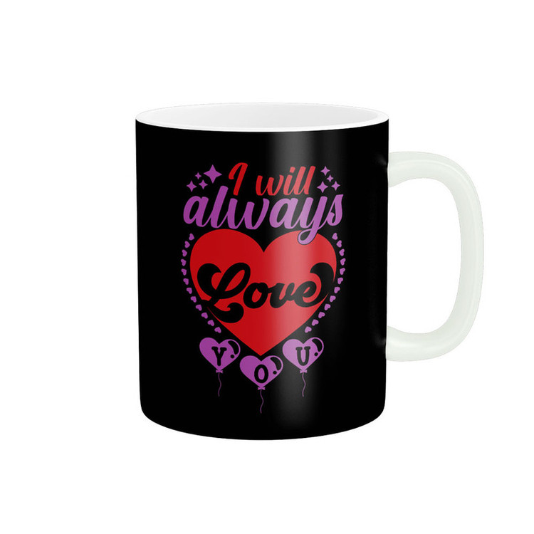 ماگ پادآفرین مدل عشق طرح قلب LOVE کد p6354