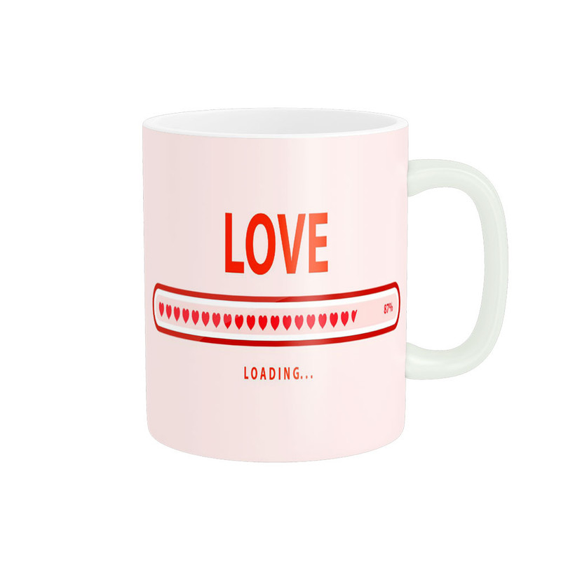 ماگ پادآفرین مدل عشق طرح قلب LOVE کد p6338
