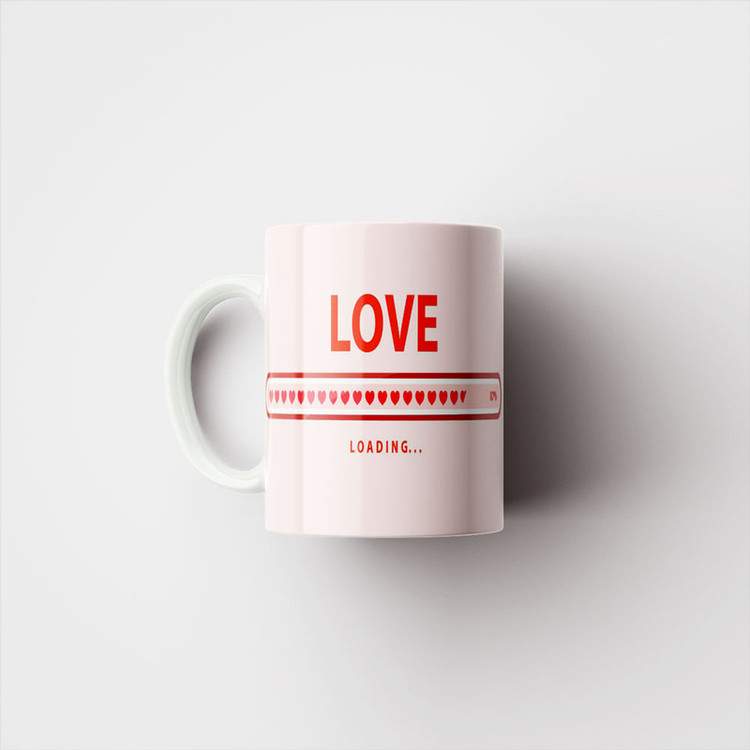 ماگ پادآفرین مدل عشق طرح قلب LOVE کد p6338