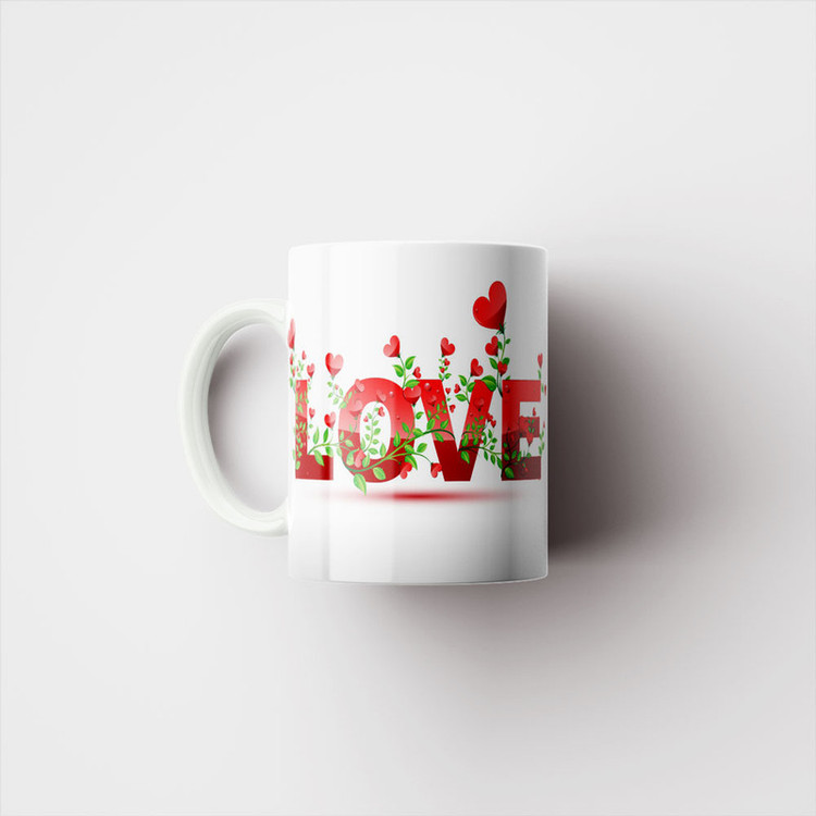 ماگ پادآفرین مدل عشق طرح قلب LOVE کد p6275