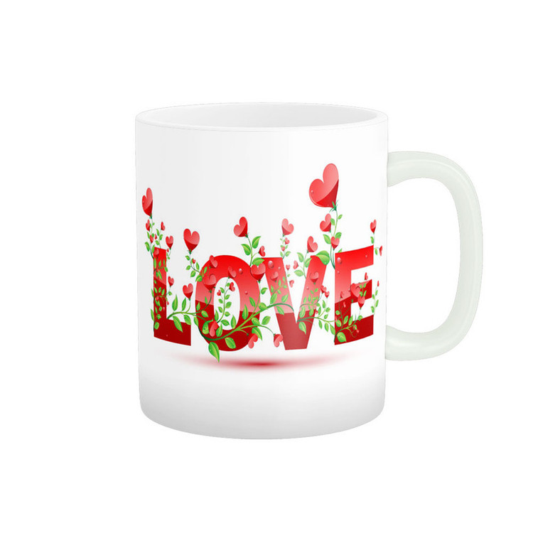ماگ پادآفرین مدل عشق طرح قلب LOVE کد p6275