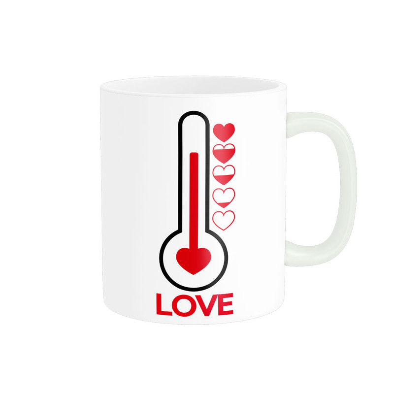 ماگ پادآفرین مدل عشق طرح قلب LOVE کد p6339