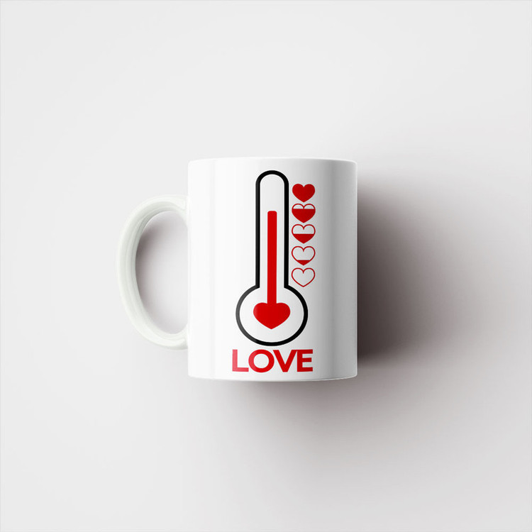 ماگ پادآفرین مدل عشق طرح قلب LOVE کد p6339