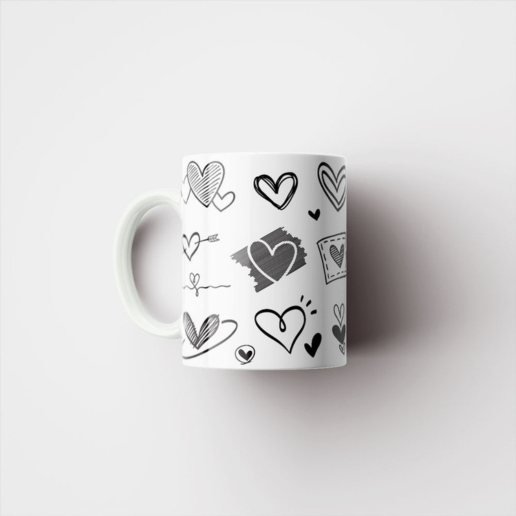ماگ پادآفرین مدل عشق طرح قلب LOVE کد p6311