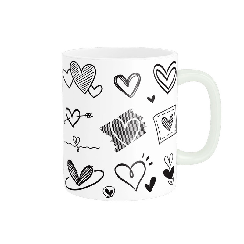 ماگ پادآفرین مدل عشق طرح قلب LOVE کد p6311