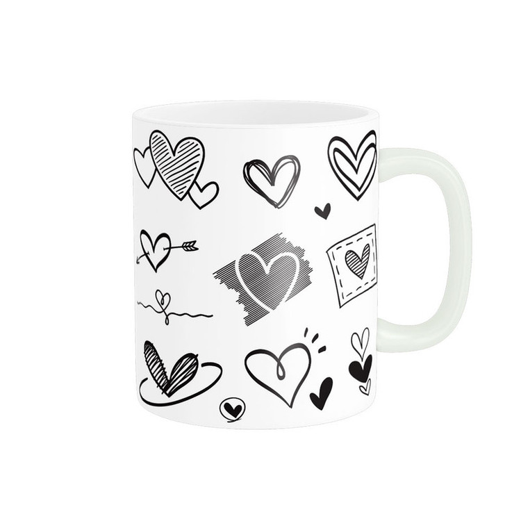 ماگ پادآفرین مدل عشق طرح قلب LOVE کد p6311