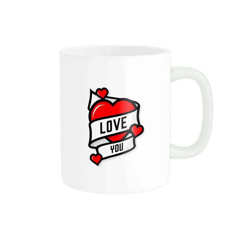 ماگ پادآفرین مدل عشق طرح قلب LOVE کد p6235