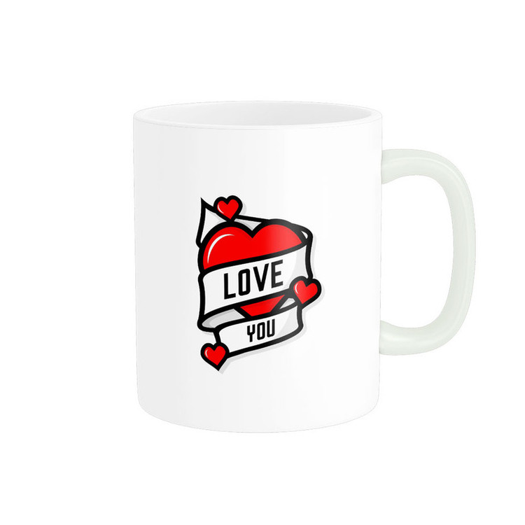 ماگ پادآفرین مدل عشق طرح قلب LOVE کد p6235