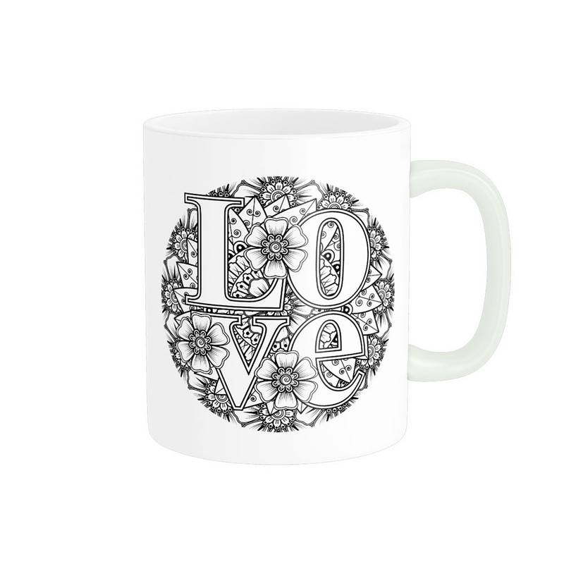 ماگ پادآفرین مدل عشق طرح قلب LOVE کد p6227