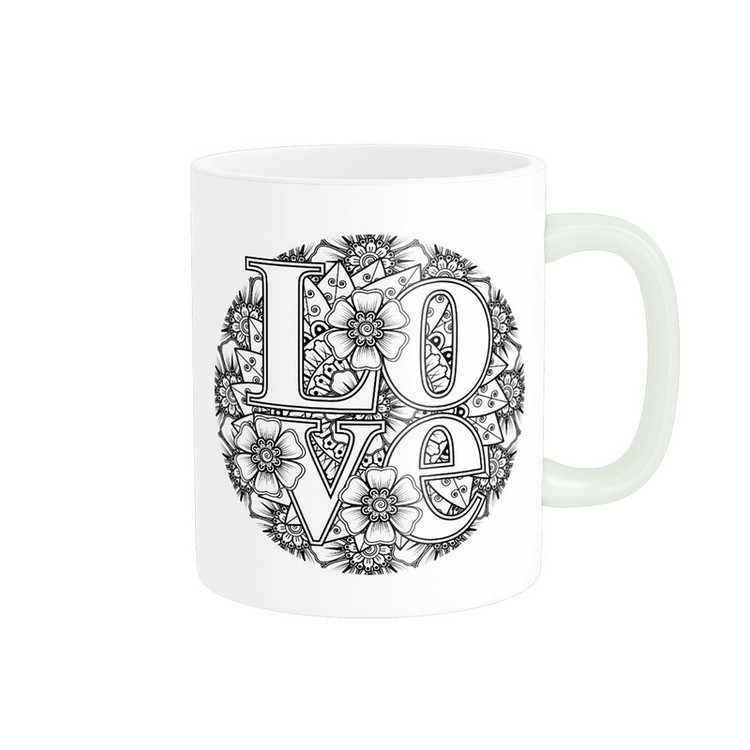 ماگ پادآفرین مدل عشق طرح قلب LOVE کد p6227