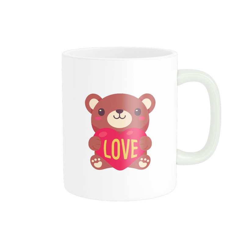 ماگ پادآفرین مدل عشق طرح قلب LOVE کد p6232
