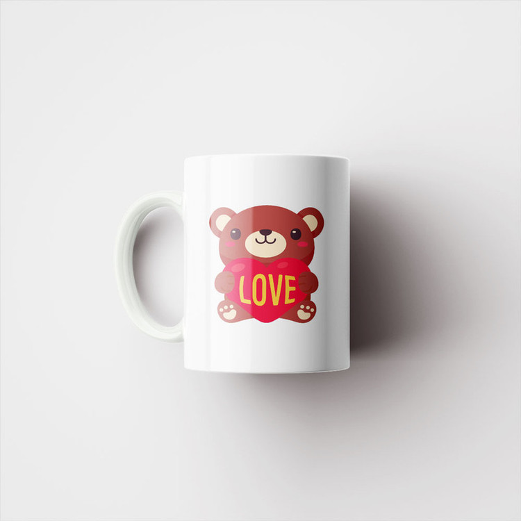 ماگ پادآفرین مدل عشق طرح قلب LOVE کد p6232
