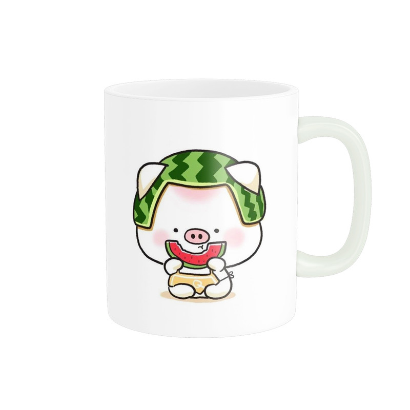 ماگ پادآفرین مدل یلدایی شب یلدا شب چله طرح انار و هندوانه کد p2614