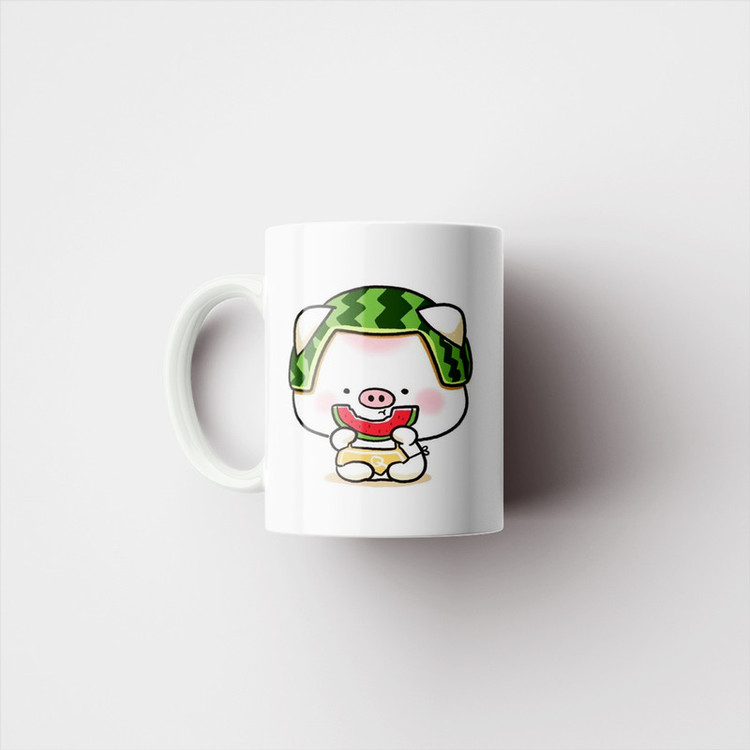 ماگ پادآفرین مدل یلدایی شب یلدا شب چله طرح انار و هندوانه کد p2614