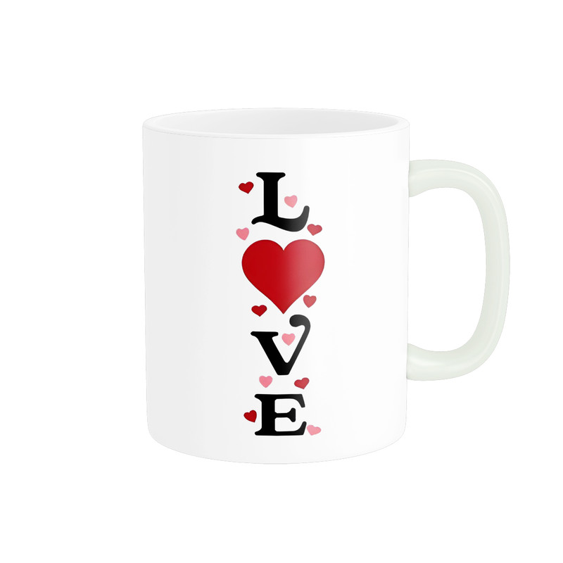 ماگ پاد آفرین مدل فانتزی طرح قلب عشق love عاشقانه کد p12008