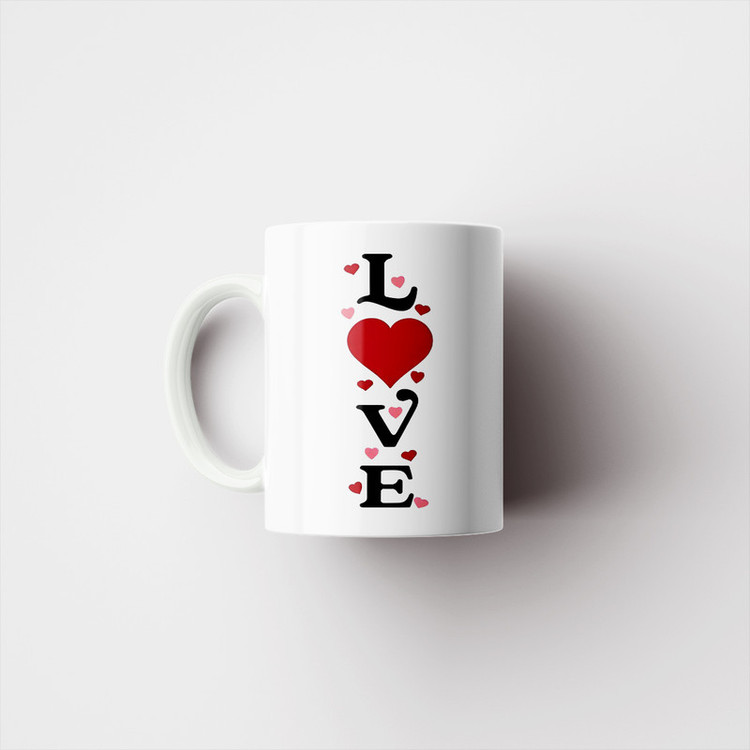 ماگ پاد آفرین مدل فانتزی طرح قلب عشق love عاشقانه کد p12008