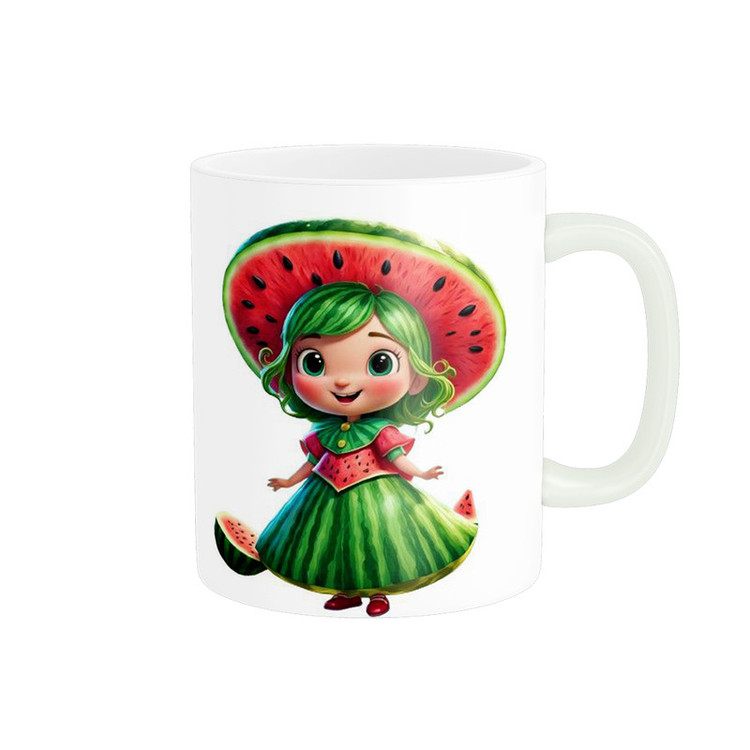 ماگ پادآفرین مدل یلدایی شب یلدا شب چله طرح انار و هندوانه کد p2623