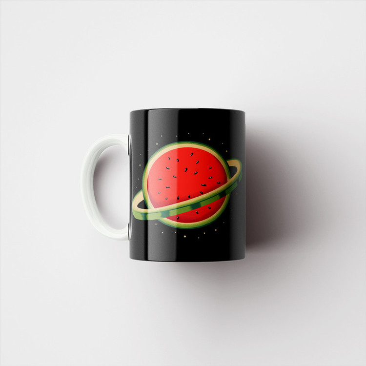 ماگ پادآفرین مدل یلدایی شب یلدا شب چله طرح انار و هندوانه کد p2679