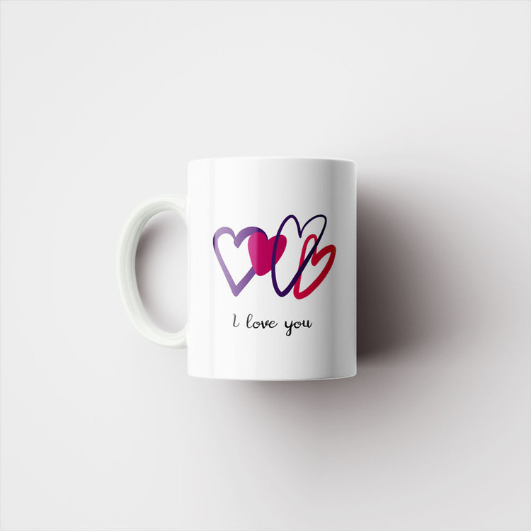 ماگ پادآفرین مدل عشق طرح قلب LOVE کد p6255