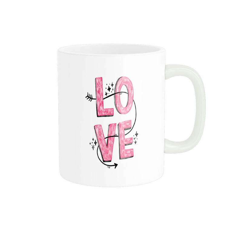 ماگ پادآفرین مدل عشق طرح قلب LOVE کد p6230