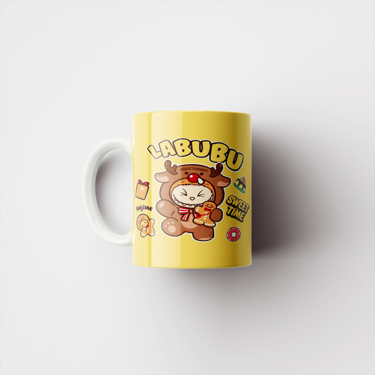 ماگ پاد آفرین مدل فانتزی طرح عروسک Labubu کد p10695