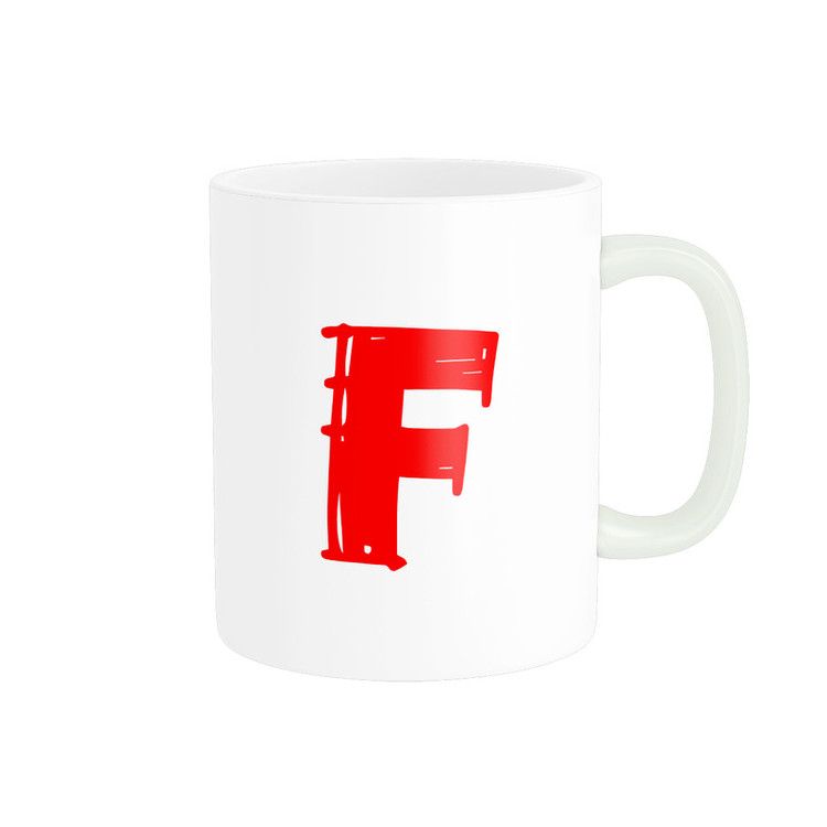 ماگ پادآفرین مدل حرف اول اسم F کد p8484