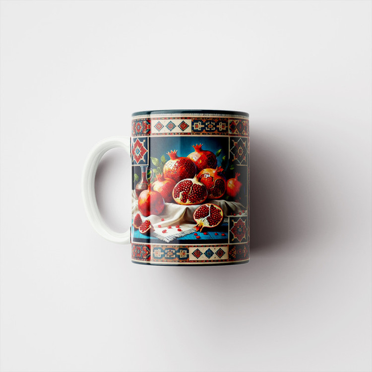 ماگ پاد آفرین مدل فانتزی طرح پاییزی شب یلدا شب چله انار کد p11586