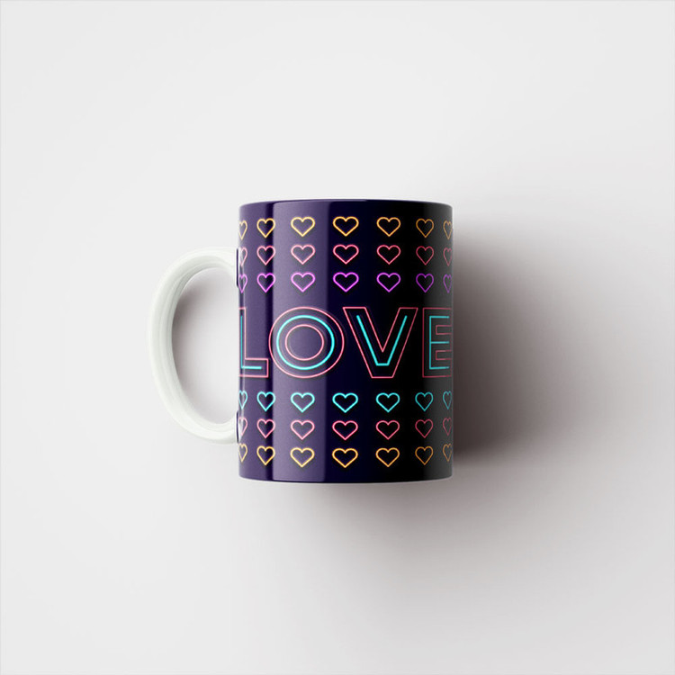 ماگ پادآفرین مدل عشق طرح قلب LOVE کد p6224