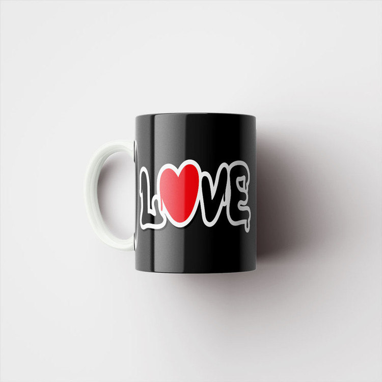 ماگ پادآفرین مدل عشق طرح قلب LOVE کد p6277