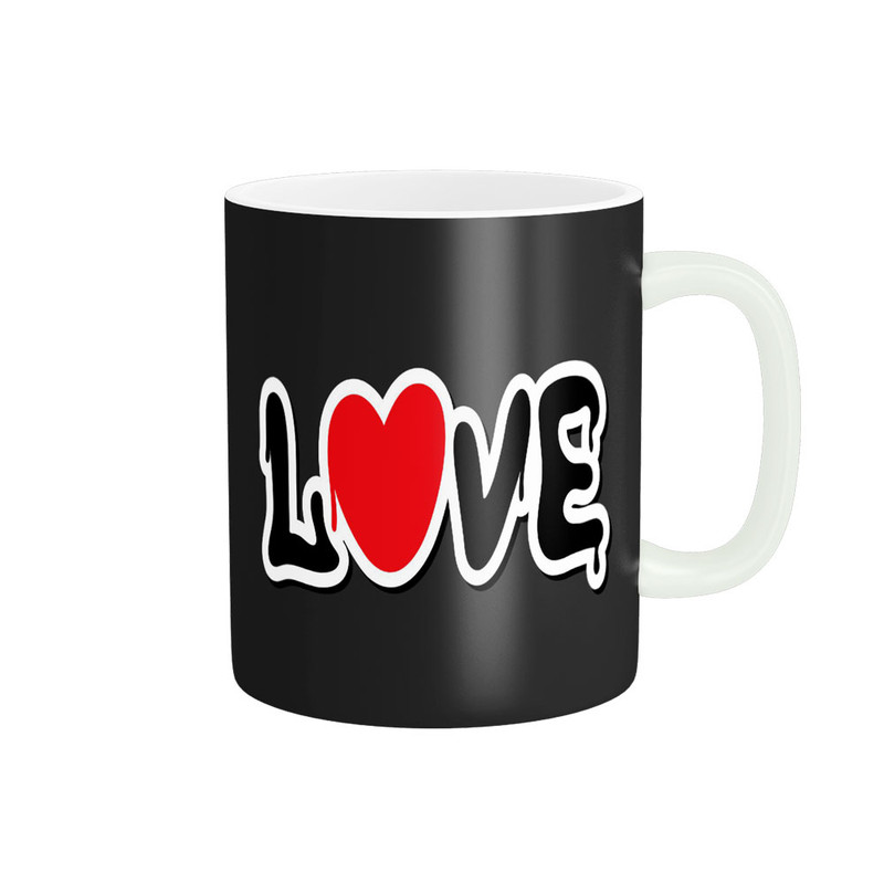 ماگ پادآفرین مدل عشق طرح قلب LOVE کد p6277