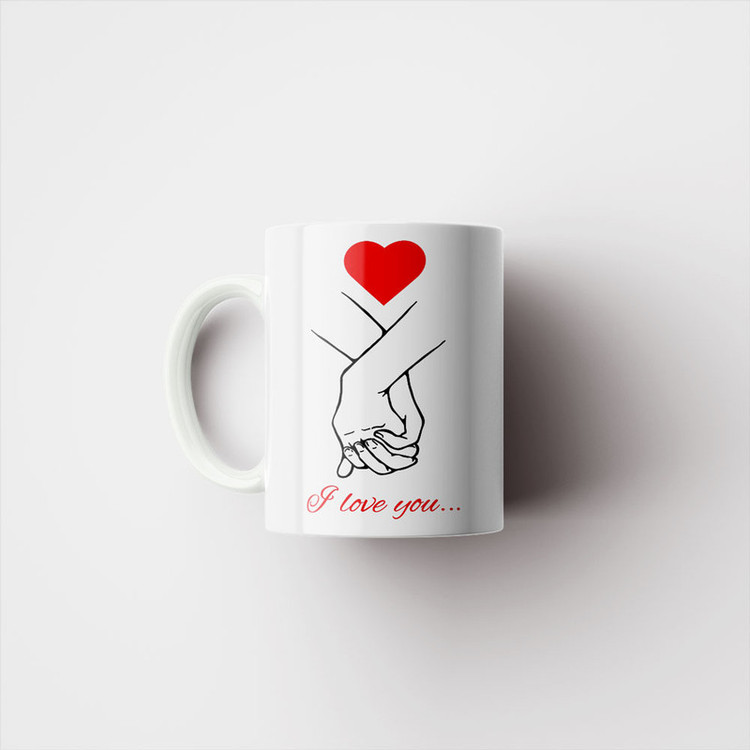 ماگ پادآفرین مدل عشق طرح قلب LOVE کد p6241