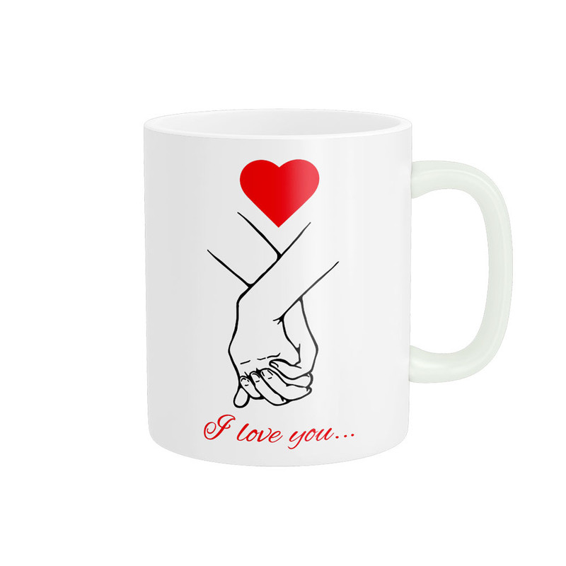 ماگ پادآفرین مدل عشق طرح قلب LOVE کد p6241