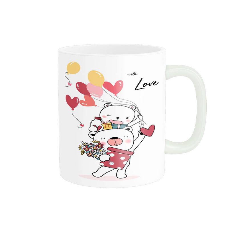 ماگ پادآفرین مدل عشق طرح قلب LOVE کد p6369
