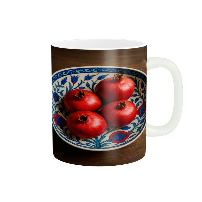 ماگ پاد آفرین مدل فانتزی طرح پاییزی شب یلدا شب چله انار کد p11658