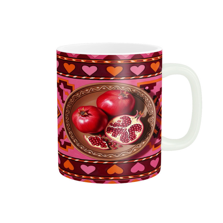 ماگ پاد آفرین مدل فانتزی طرح پاییزی شب یلدا شب چله انار کد p11695